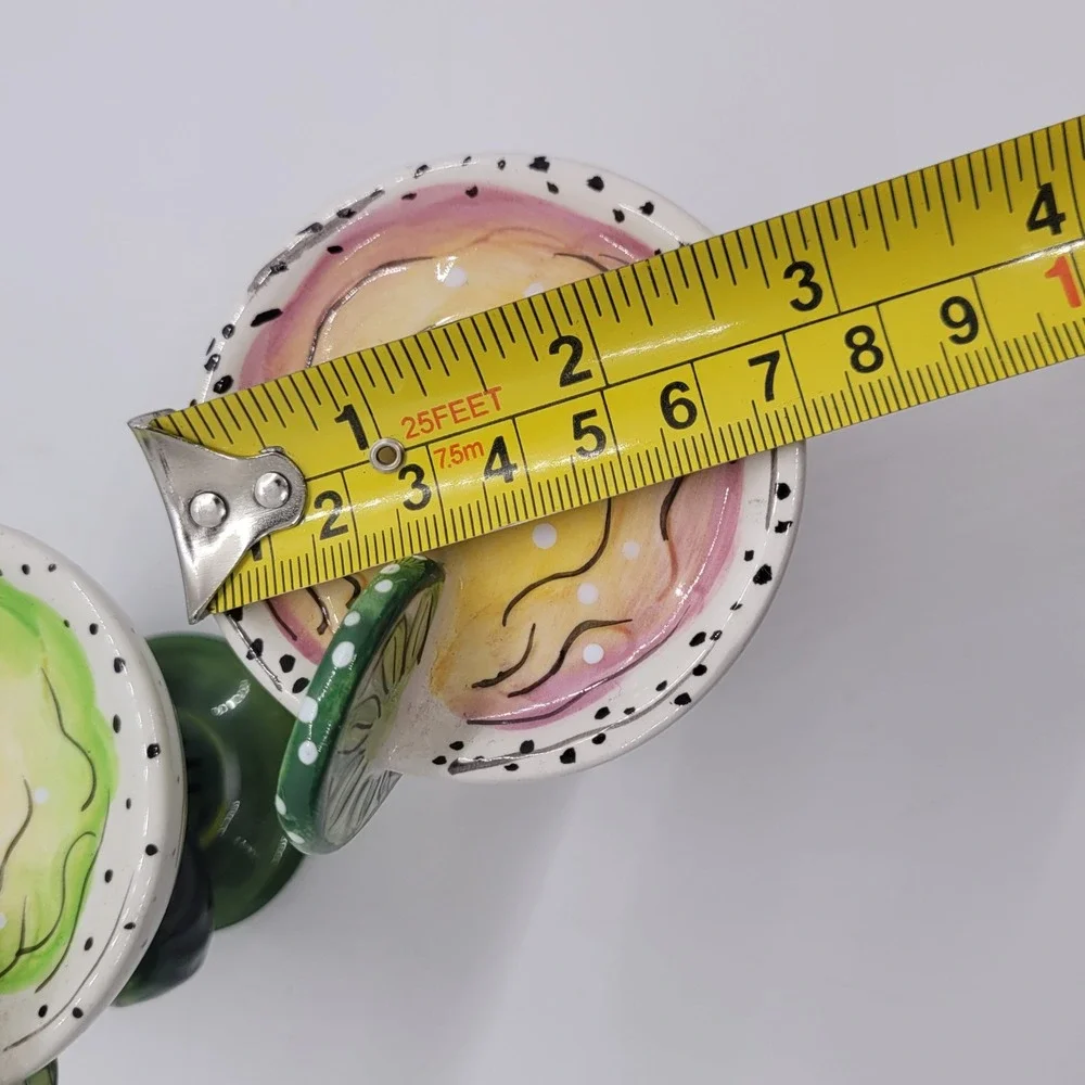 C.A. Ceramic Margarita Cactus Salt and Pepper Shaker Set Southwest Barware Decor